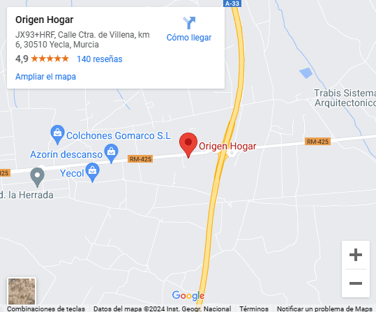 Cómo llegar a Origen Hogar Yecla